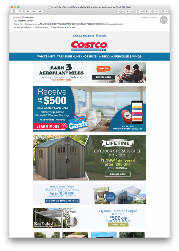 Costco Email Marketing Bauer Studios